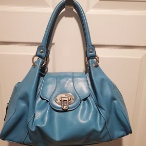 Aqua blue purse